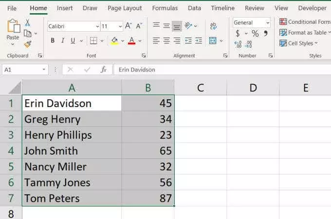 chọn-tất cả-columns - Bàn trợ giúp Geek Cách sắp xếp theo bảng chữ cái trong Excel hình 7