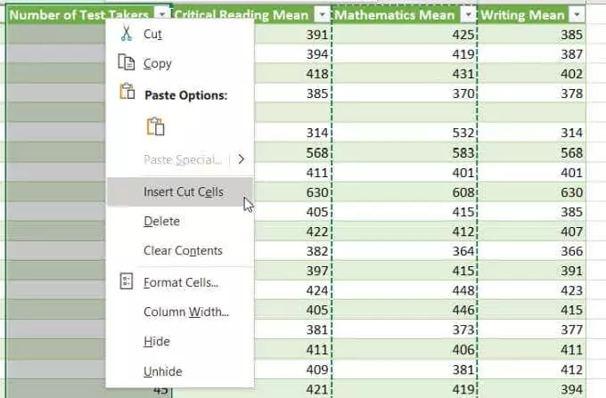 chèn-cut-cột - Help Desk Geek Cách Di Chuyển Cột Trong Excel Hình 7