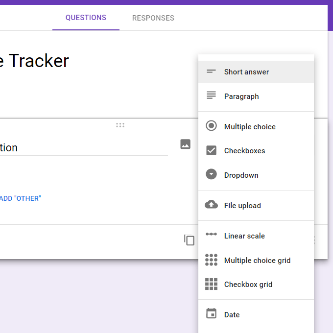 short-answer-google-form - Bộ phận trợ giúp Geek Cách sử dụng Google Biểu mẫu làm công cụ theo dõi chi phí hình ảnh 2