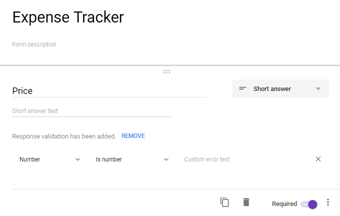 chi phí-theo dõi-giá - Help Desk Geek Cách sử dụng Google Biểu mẫu làm công cụ theo dõi chi phí hình ảnh 3