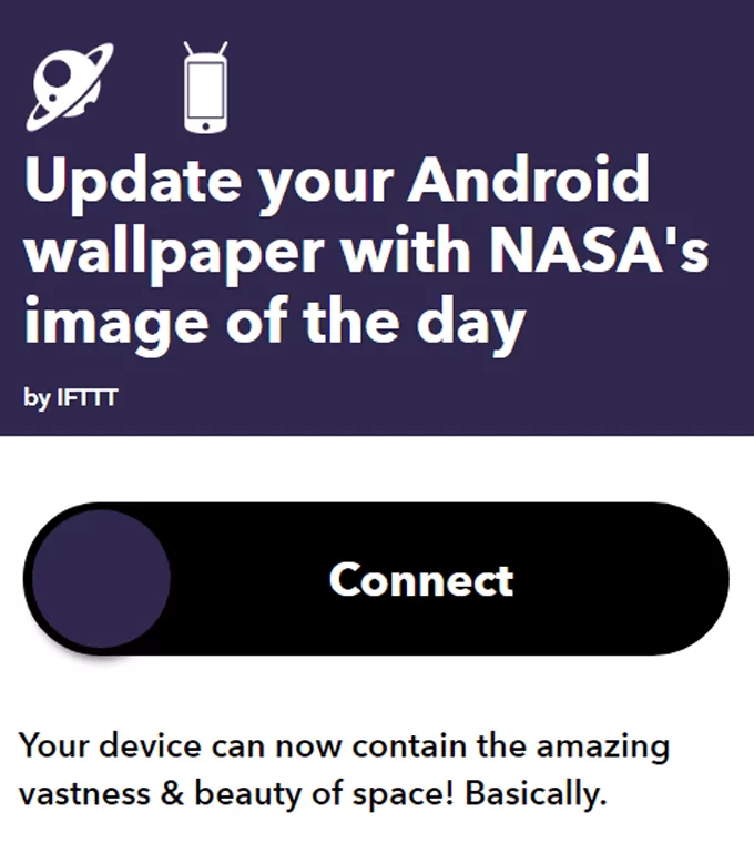 11Cập nhậtHình nềnAndroidcủabạnNASA - Mẹo công nghệ trực tuyến 13 Applet IFTTT tốt nhất cho tự động hóa trực tuyến image 11