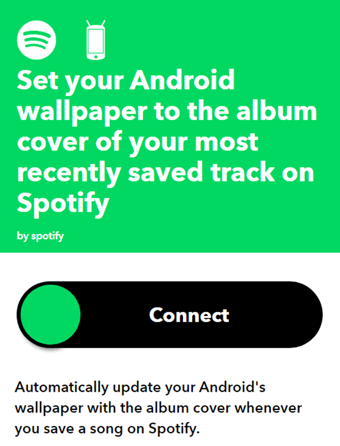 13SetAndroidHình nềnAlbumCoverSpotify - Mẹo công nghệ trực tuyến 13 Applet IFTTT tốt nhất cho tự động hóa trực tuyến image 13