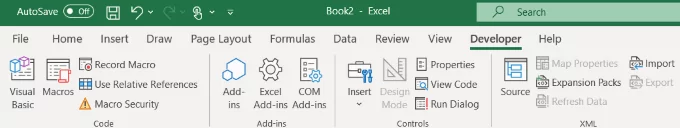 nhấp chuột vào tab nhà phát triển - Help Desk Geek Cách tạo macro hoặc tập lệnh VBA trong Excel hình 4