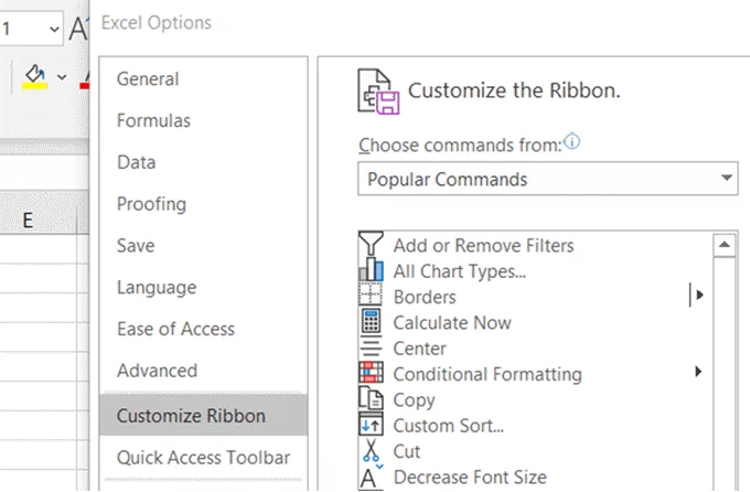 tùy chỉnh-ruy băng - Help Desk Geek Cách tạo macro hoặc tập lệnh VBA trong Excel hình 2