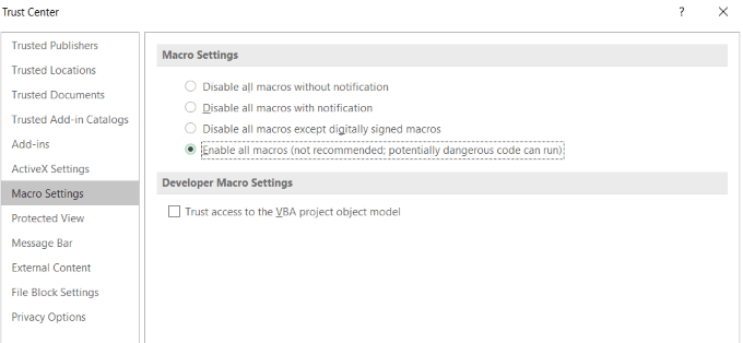 kích hoạt macro - Help Desk Geek Cách tạo macro hoặc tập lệnh VBA trong Excel hình 5