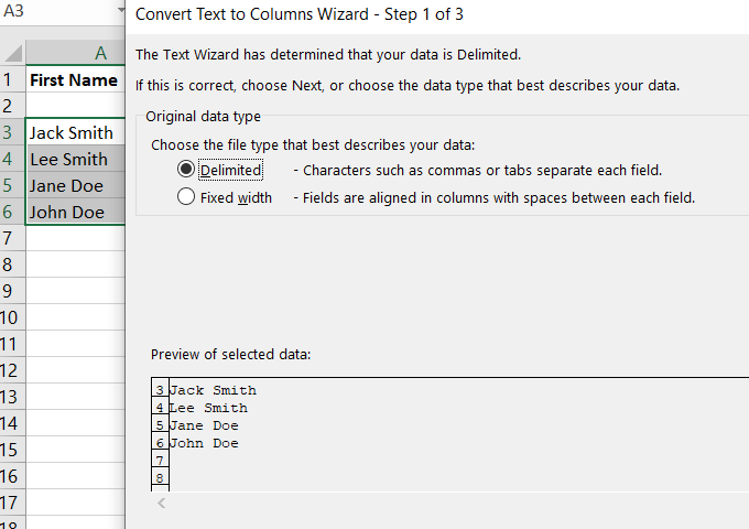 chuyển văn bản tới-columns - Bàn trợ giúp Geek Cách tạo macro hoặc tập lệnh VBA trong Excel hình 8