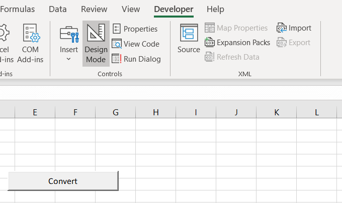 chế độ thiết kế - Help Desk Geek Cách tạo macro hoặc tập lệnh VBA trong Excel hình 16