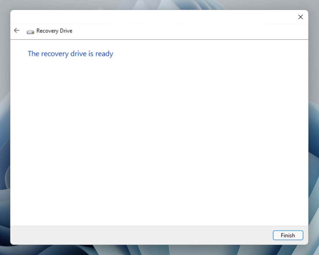 08-Hoàn tất-Tạo-Quy trình - Help Desk Geek Cách tạo và sử dụng image USB Recovery Windows 11 9