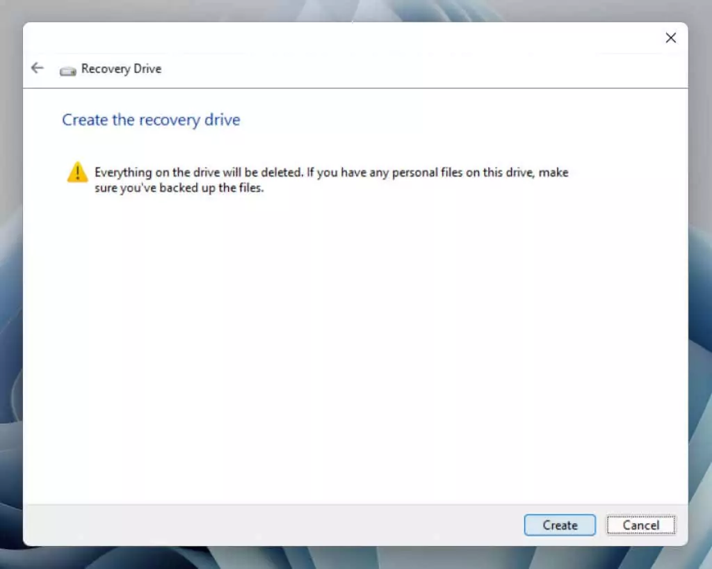 06-Khởi tạo-Sáng tạo - Help Desk Geek Cách tạo và sử dụng image USB Recovery Windows 11 7