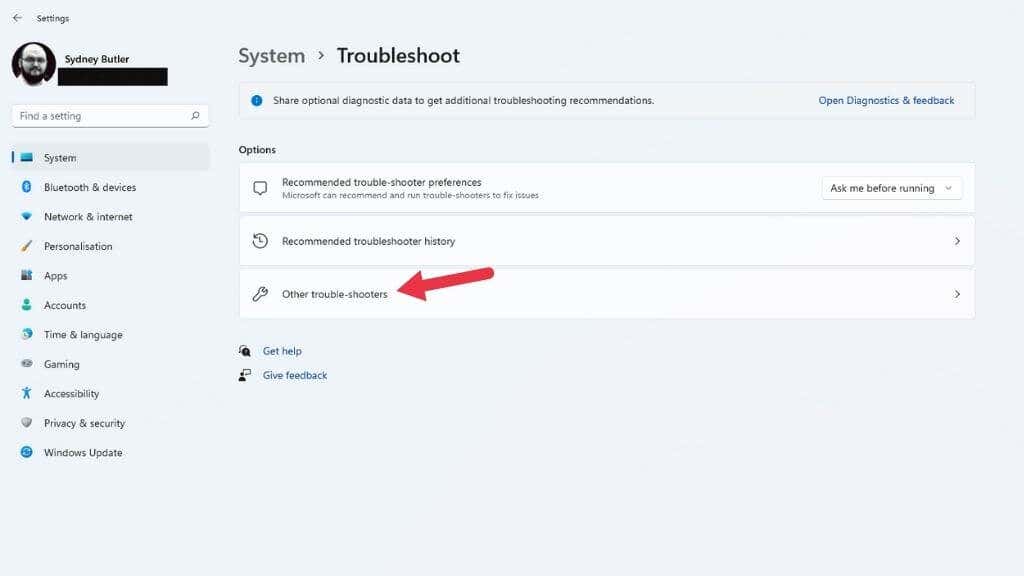 4-Tshoot2 - Người đam mê bộ phận trợ giúp Âm thanh Windows 11 không hoạt động? Cách sửa hình ảnh 4