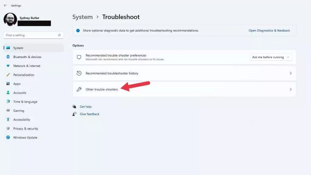 4-Tshoot2 - Người đam mê bộ phận trợ giúp Âm thanh Windows 11 không hoạt động? Cách sửa hình ảnh 4
