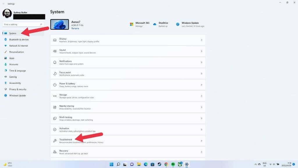 3-tshoot1 - Người đam mê bộ phận trợ giúp Âm thanh Windows 11 không hoạt động? Cách sửa ảnh 3