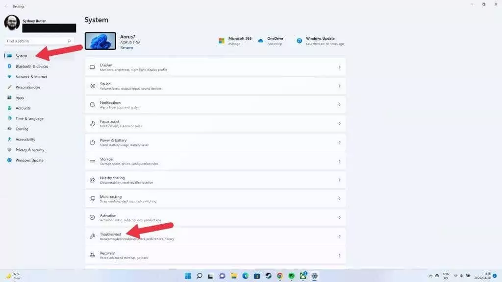 3-tshoot1 - Người đam mê bộ phận trợ giúp Âm thanh Windows 11 không hoạt động? Cách sửa ảnh 3