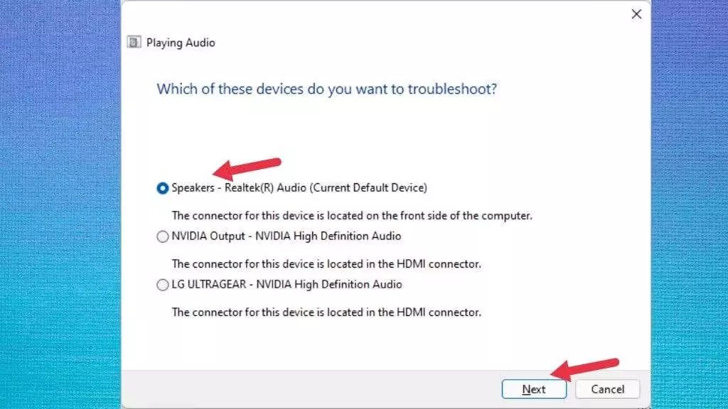 6-tshoot4 - Người đam mê bộ phận trợ giúp Âm thanh Windows 11 không hoạt động? Cách sửa ảnh 6