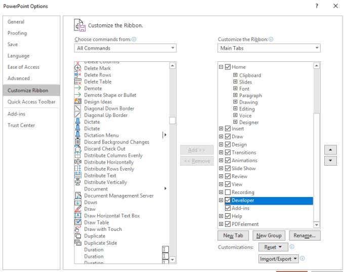 add-developer-menu2 - Bộ phận trợ giúp Geek Hướng dẫn VBA hay nhất (Dành cho người mới bắt đầu) Bạn sẽ cần hình ảnh 3