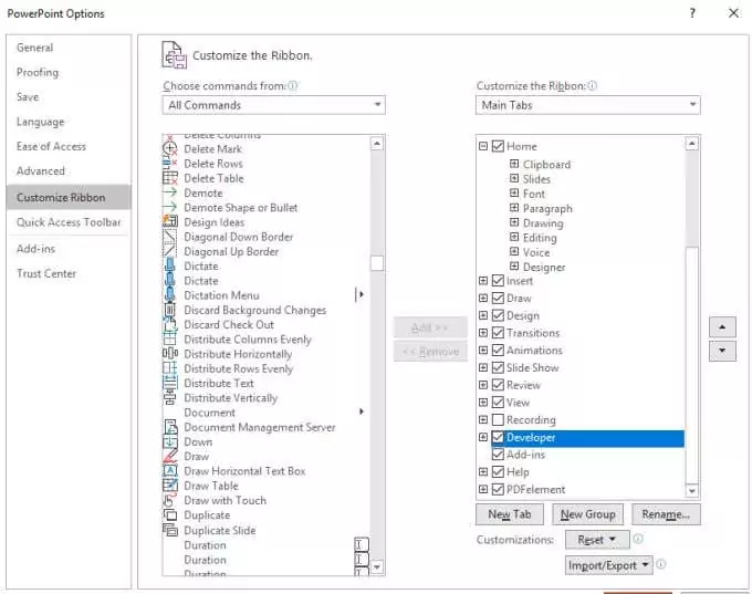 add-developer-menu2 - Bộ phận trợ giúp Geek Hướng dẫn VBA hay nhất (Dành cho người mới bắt đầu) Bạn sẽ cần hình ảnh 3