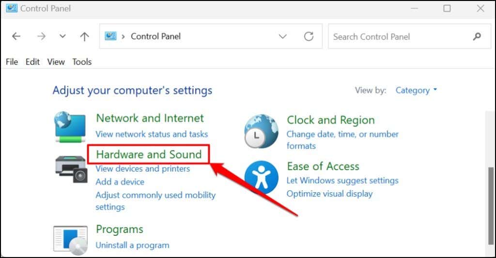 08-windows-control-panel-sound-settings - Help Desk Geek Tai nghe không hoạt động trên Windows 11? 10 Cách khắc phục Hãy thử hình 8
