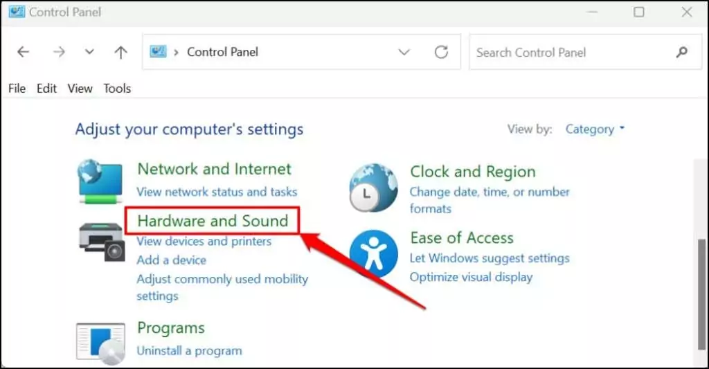 08-windows-control-panel-sound-settings - Help Desk Geek Tai nghe không hoạt động trên Windows 11? 10 Cách khắc phục Hãy thử hình 8