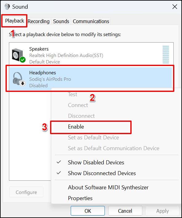 10-enable-tai nghe-windows-11-01 - Bộ phận trợ giúp Geek Tai nghe không hoạt động trên Windows 11? 10 Cách khắc phục Hãy thử hình 10