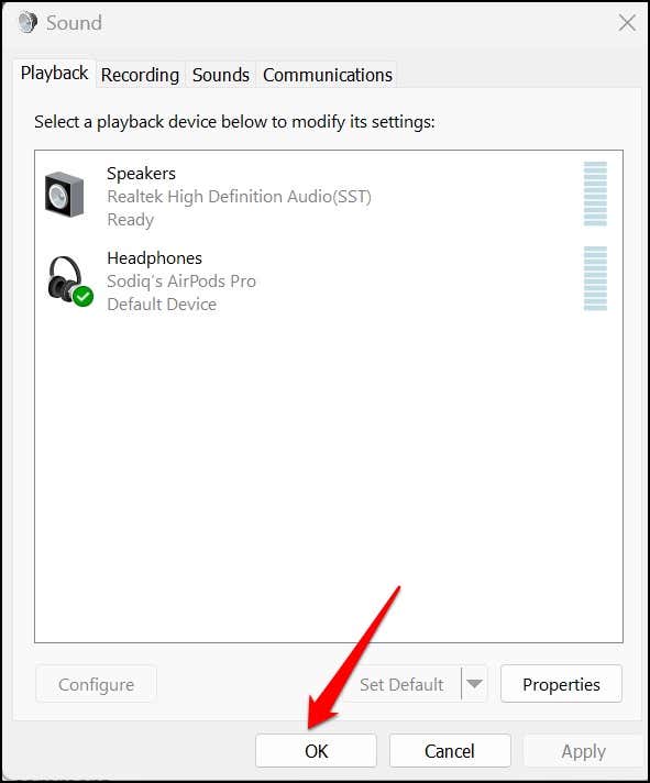 11-enable-tai nghe-windows-11-control-panel - Help Desk Geek Tai nghe không hoạt động trên Windows 11? 10 Cách khắc phục Hãy thử hình 11
