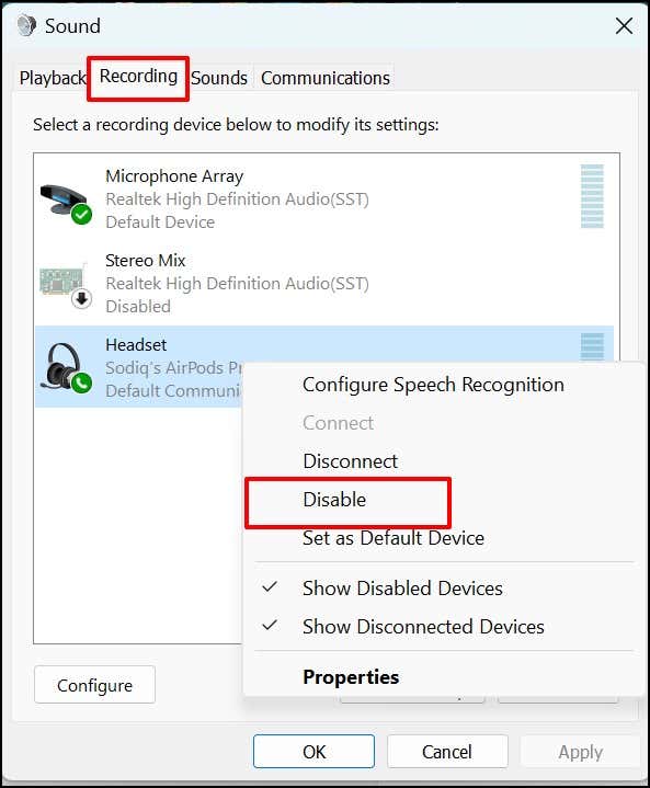 27-fix-windows-11-tai nghe-không hoạt động - Help Desk Geek Tai nghe không hoạt động trên Windows 11? 10 Cách khắc phục Hãy thử hình 28