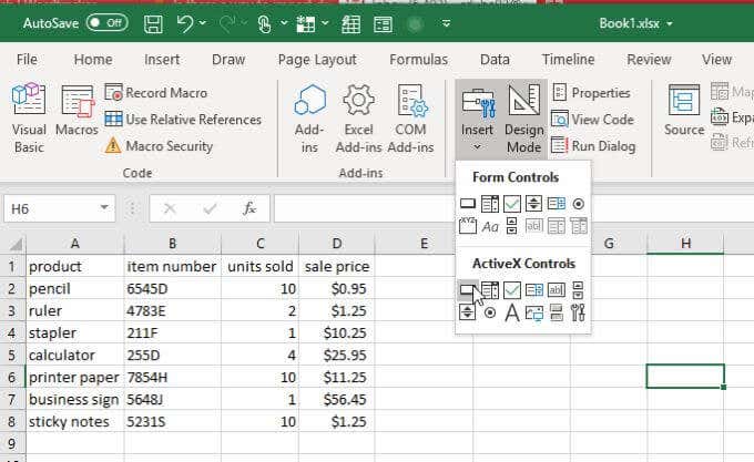 nút chọn - Help Desk Geek Hướng dẫn VBA nâng cao cho MS Excel hình 5