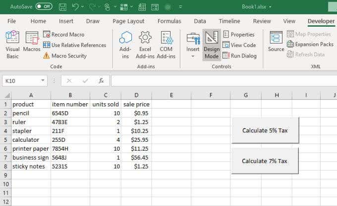 tạo nút nhấn thứ hai - Help Desk Geek Hướng dẫn VBA nâng cao cho MS Excel hình 8