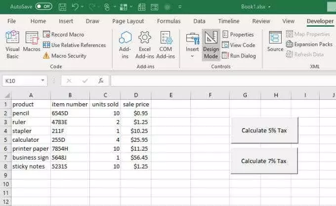 tạo nút nhấn thứ hai - Help Desk Geek Hướng dẫn VBA nâng cao cho MS Excel hình 8