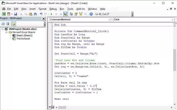 pushbutton-code - Bộ phận trợ giúp Geek Hướng dẫn VBA nâng cao cho MS Excel hình 9
