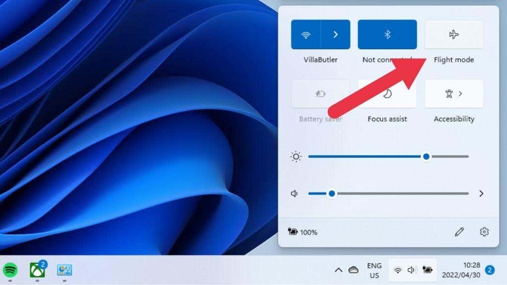 2-Chế độ máy bay - Help Desk Geek 13 Cách khắc phục khi Wi-Fi Windows 11 không hiển thị hình ảnh 2