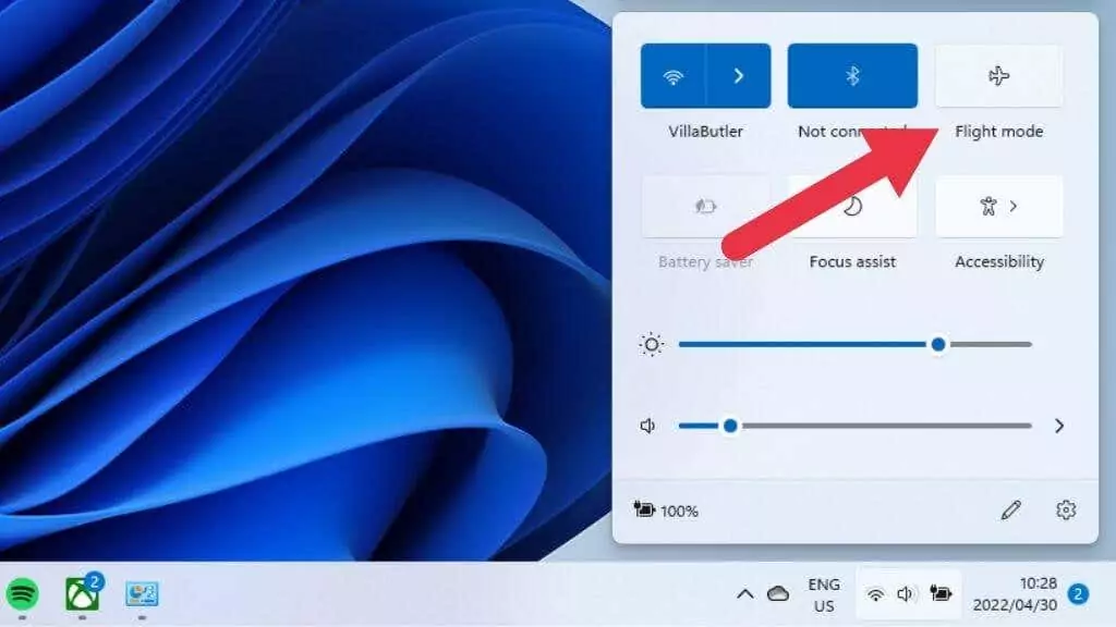 2-Chế độ máy bay - Help Desk Geek 13 Cách khắc phục khi Wi-Fi Windows 11 không hiển thị hình ảnh 2