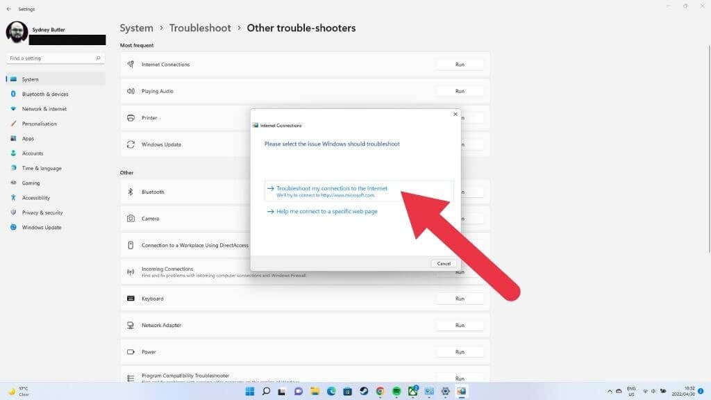 7-Tshoot4 - Người đam mê bộ phận trợ giúp 13 Cách khắc phục khi Wi-Fi Windows 11 không hiển thị ảnh 7