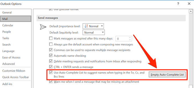 trống-tự động hoàn thành-cache - Bộ phận trợ giúp Geek Cách xóa bộ nhớ cache của Outlook hình ảnh 8