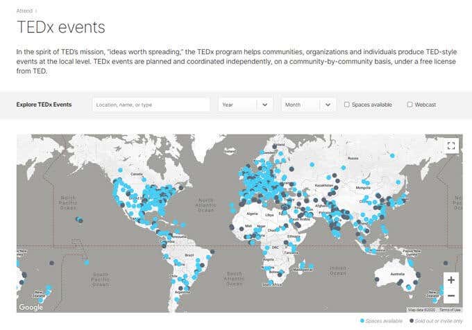 TEDx-Event-Calendar - Mẹo công nghệ trực tuyến Bắt đầu nhỏ với một hình ảnh TEDx cục bộ