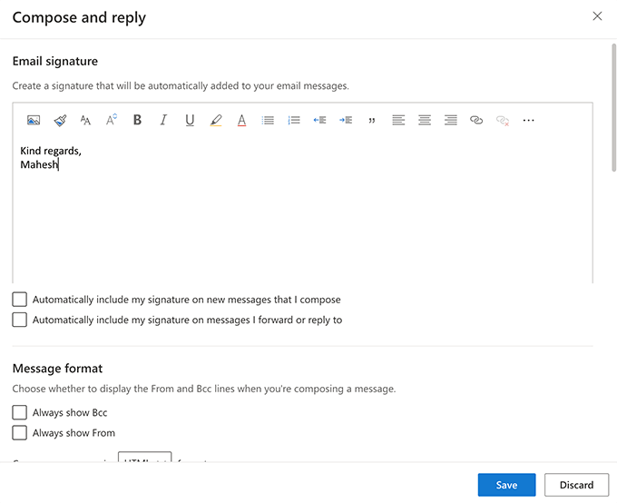 Outlook-web-signature - Bộ phận trợ giúp Geek Cách thêm chữ ký trong Outlook hình 16