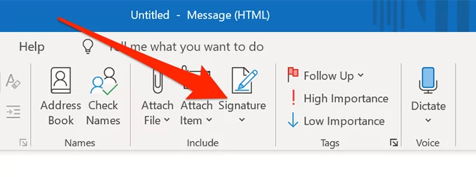 chữ ký email mới - Help Desk Geek Cách thêm chữ ký trong Outlook image 18