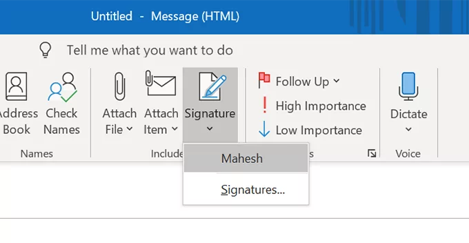 thêm chữ ký vào email - Help Desk Geek Cách thêm chữ ký trong Outlook ảnh 19