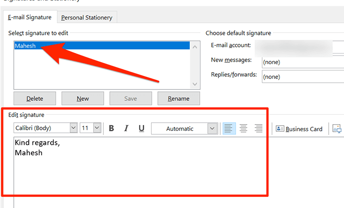 thay đổi chữ ký-outlook-windows - Bộ phận trợ giúp Geek Cách thêm chữ ký trong Outlook image 20