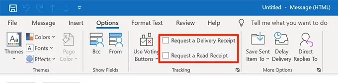 kích hoạt-đọc-nhận-email đơn - Help Desk Geek Cách thiết lập biên nhận đã đọc trong Outlook hình 3
