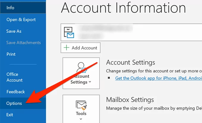 Outlook-options-3 - Bộ phận trợ giúp Geek Cách thiết lập biên nhận đã đọc trong Outlook hình 4