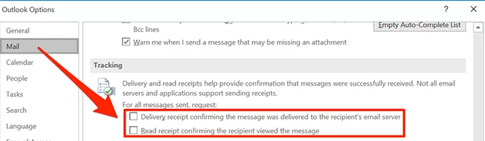 đọc-nhận-tất cả-email - Help Desk Geek Cách thiết lập biên nhận đã đọc trong Outlook hình 5