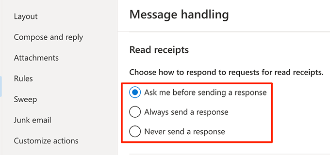 tùy chọn đọc-biên nhận - Help Desk Geek Cách thiết lập biên nhận đã đọc trong Outlook hình 10