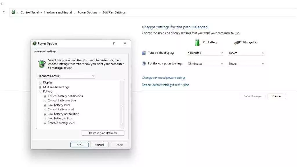 3-Pin-Settings - Bàn trợ giúp Geek Cách giới hạn mức sạc pin ở một tỷ lệ phần trăm nhất định trong Windows 11/10 hình 3