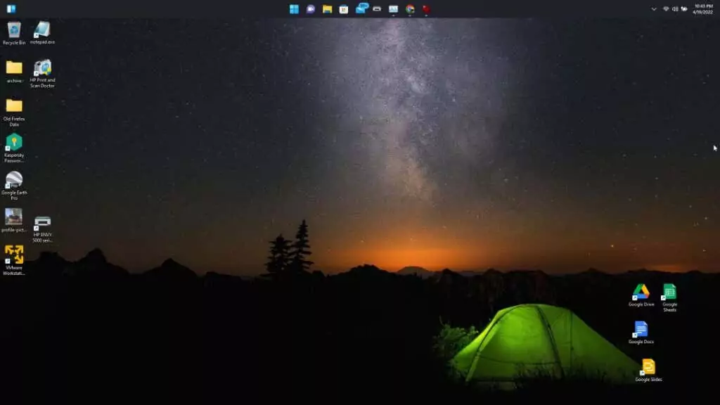 7-taskbar-top - Bộ phận trợ giúp Geek Cách di chuyển thanh tác vụ Windows 11 sang trái hoặc phải và tùy chỉnh hình ảnh 8