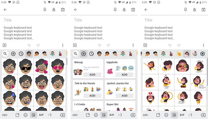 Hình dán trong Gboard - Mẹo kỹ thuật trực tuyến Và còn có hình dán Gboard nữa