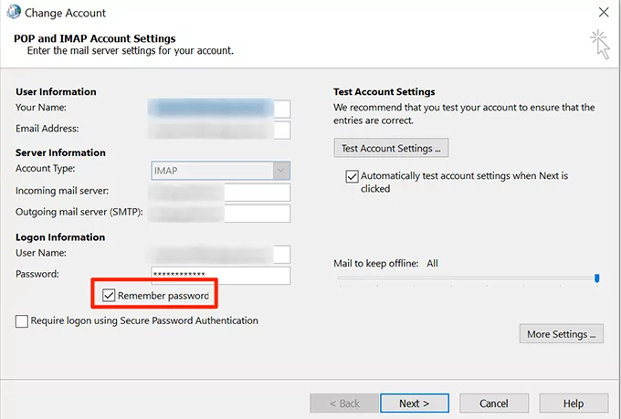 kích hoạt-nhớ-mật khẩu - Help Desk Geek Cách khắc phục Outlook liên tục hỏi mật khẩu ảnh 12