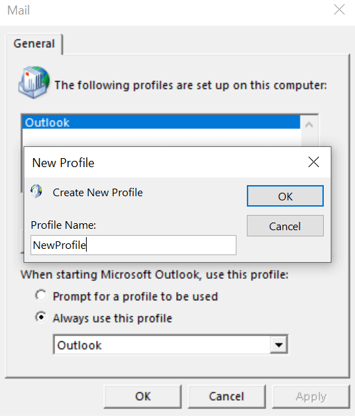 new-profile-name - Help Desk Geek Cách khắc phục Outlook liên tục hỏi mật khẩu hình 21