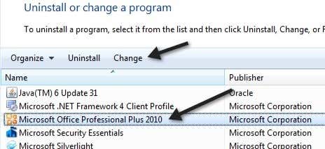 Sửa lỗi MS Office “Không thể xác minh giấy phép” 2 thay đổi văn phòng 2010
