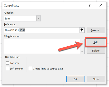 Excel-Hợp nhất-Dữ liệu-Thêm-Bộ - Bộ phận trợ giúp Cách Gộp Dữ Liệu Trong Nhiều File Excel Hình 13