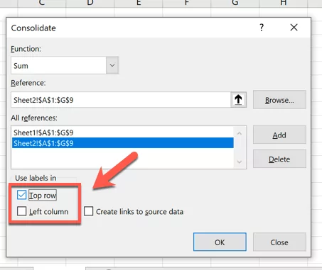 Excel-Hợp nhất-Dữ liệu-Nhãn - Bộ phận trợ giúp Cách Gộp Dữ Liệu Trong Nhiều File Excel Hình 14